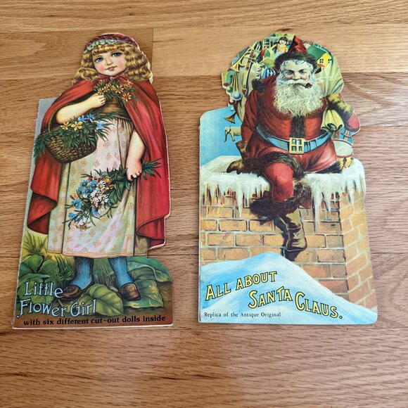 Christmas Reproductions Inc Victorian Christmas Cardboard Ornaments Lot of 11 - Picture 2 of 16